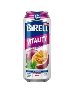 PIVO BIRELL 0.0% VITALITY MARAKUJA&MATE 0.5l (BOX-24PCS)