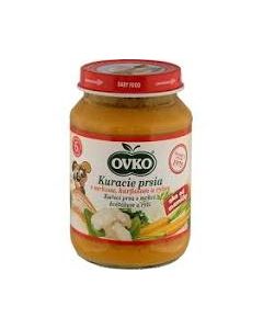 DET. JEDLO PRSIA KURACIE S MRKVOU, KARFIOLOM A RYZOU 190g OVKO (BOX-12PCS)