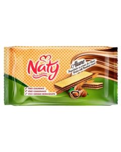 OBLATKY NATY S ORIESKOVYM KREMOM 160G ( BOX - 18 PCS)
