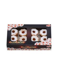 PECIVO CAJOVE OCKA NAPLN MARHULA 400g MAJA (BOX-15PCS)