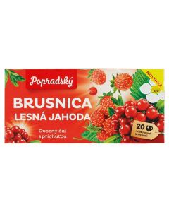 CAJ OVOCNY  BRUSNICA-LESNA  JAHODA 40G POPRAD (BOX - 14PCS)