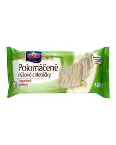 CHLEBIK RYZOVY POLOMACANY JOGURTOVA POLEVA 100g RACIO BEZLEP (BOX-20PCS)