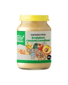 DETSKA VYZIVA BIO BROSKYNA BANAN CEREALIE 190g FRESH (BOX-6PCS)