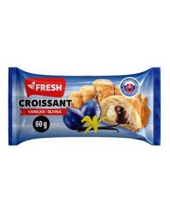 CROISSANT S VANILKOVO-SLIVKOVOU NAPLNOU 60g FRESH (BOX - 30PCS)