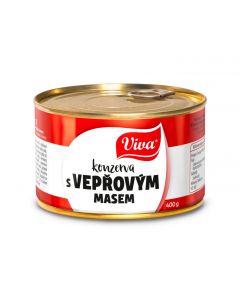 KONZERVA S BRAVCOVYM MASOM 400g PT SERVIS KONZER. VIVA (BOX-8 PCS)