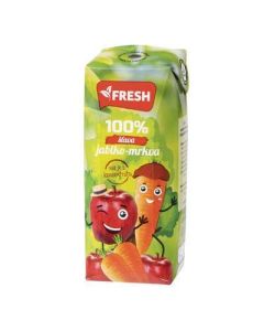 DZUS JABLKO-MRKVA 100% 0.25l FRESH (BOX-18PCS)