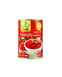 PARADAJKY LUPANE CELE  400g NATUR FARM (BOX - 24PCS)