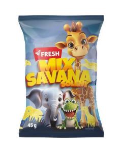 SNACK ZEMIAKOVY SAVANA MIX SOLENY 45G FRESH (BOX - 30PCS)