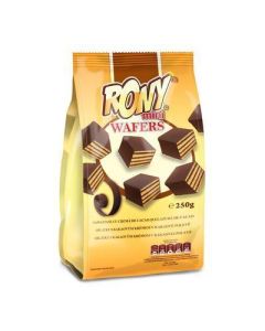 OBLATKY S KAKAOVYM KREMOM V KAKAOVEJ POLEVE 250g RONY (BOX-9PCS)