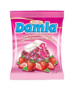 CUKRIKY DAMLA JAHODA 90G TAYAS (BOX - 24PCS)