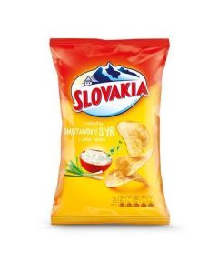 LUPIENKY SLOVAKIA CHIPS SMOTANOVY SYR A JARNA CIBULKA 130g (BOX-18pcs)