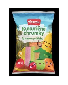 CHRUMKY KUKURICNE S OVOCNOU PRICHUTOU 80G FRESH (BOX-20PCS)