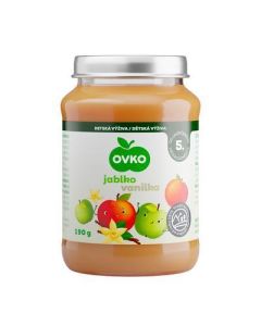 DETS. VYZIVA OVKO JABL. S VANILA 190g OVKO  (BOX - 12pcs)
