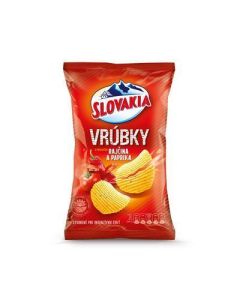 LUPIENKY SLOVAKIA CHIPS VRUBKY PAPRIKA RAJCINA 120g (BOX-18PCS)