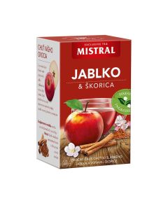 CAJ OVOCNY JABLKO & SKORICA 40g MISTRAL HB POPRAD (BOX-10PCS)