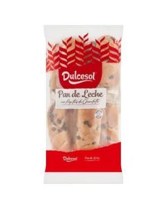 BUCHTY MLIECNE PAN DE LECHE S KUSKAMI COKOLADY 365g DULCESOL (BOX-10PCS)