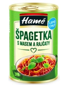 SPAGETKA S MASEM A RAJCATY 400G HAME (BOX-10PCS)