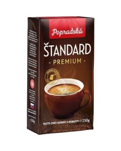 KAVA MLETA STANDARD PREMIUM 250g POPRAD (BOX-12PCS)