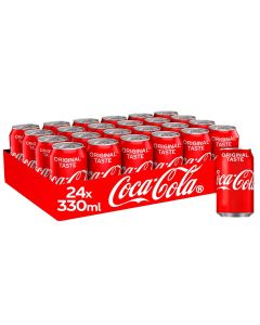COCA-COLA COKE 330ml cans (BOX - 24PCS)
