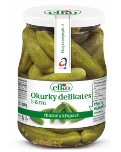 OKURKY (UHORKY) DELIKATES 5 - 8 cm 720ML EFKO (BOX-6PCS)