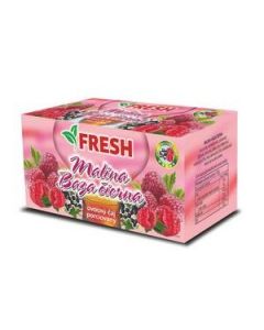 CAJ OVOCNY MALINA, BAZA CIERNA  40g FRESH