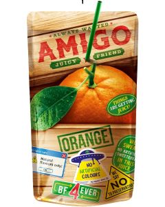 AMIGO ORANGE JUICE 200ML (BOX - 8PCS)