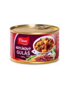 HOTOVE JEDLO GULAS KOTLIKOVY 400g PT SERVIS KONZER. VIVA (BOX-8PCS)