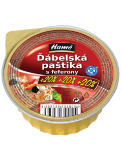 DABELSKA PASTIKA FEFERONY 100g + 20g HAME (BOX - 16pcs)
