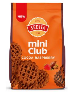 SEDITA MINI CLUB COCOA-RASPBERRY 160g (BOX - 10PCS)