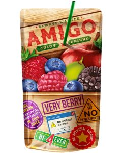 AMIGO VERY BERRY JUICE 200ML (BOX - 8PCS)